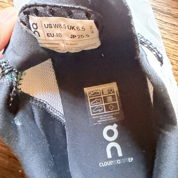 On Running CloudMonster running shoes sneakers size 8.5 white creek - Picture 2 of 8